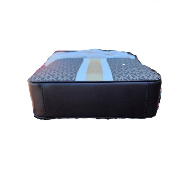 Michael Kors Jet Set Small North South Stripe Signature Logo Crossbody Bag - Picture 8 of 10